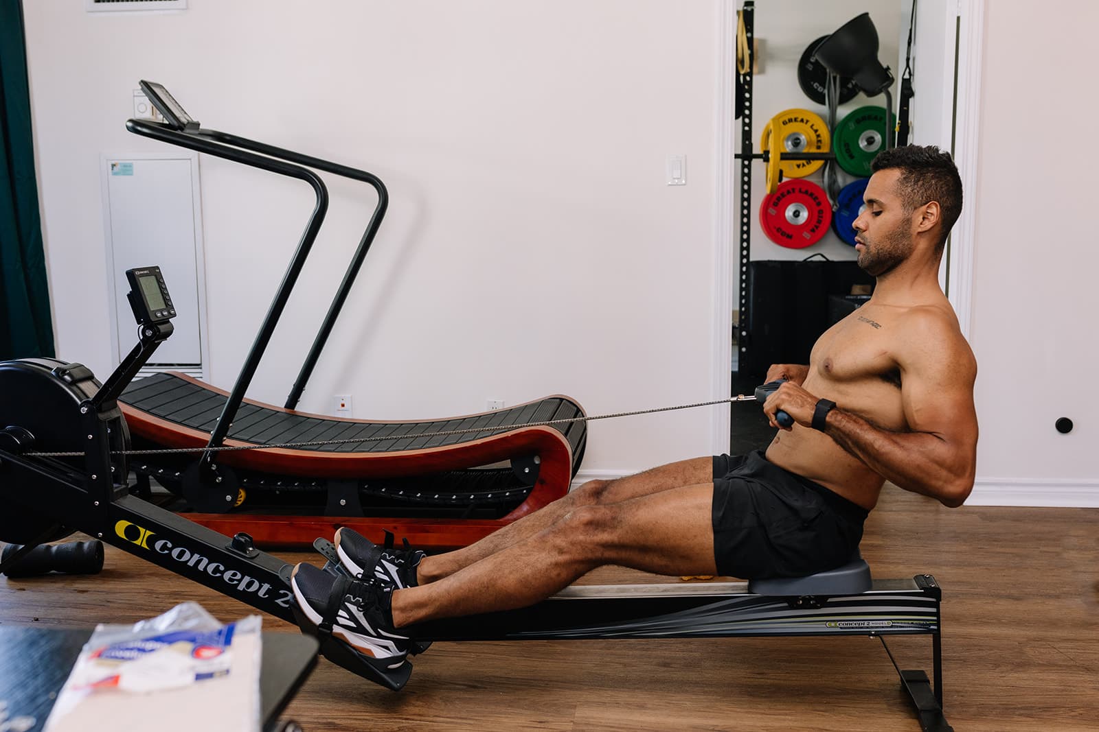 Sean Beckford rowing machine